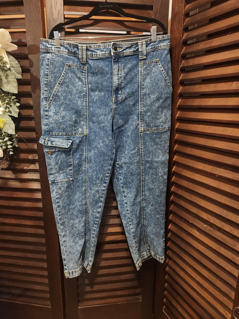 Time and Tru Acid Wash Blue Boyfriend Jeans